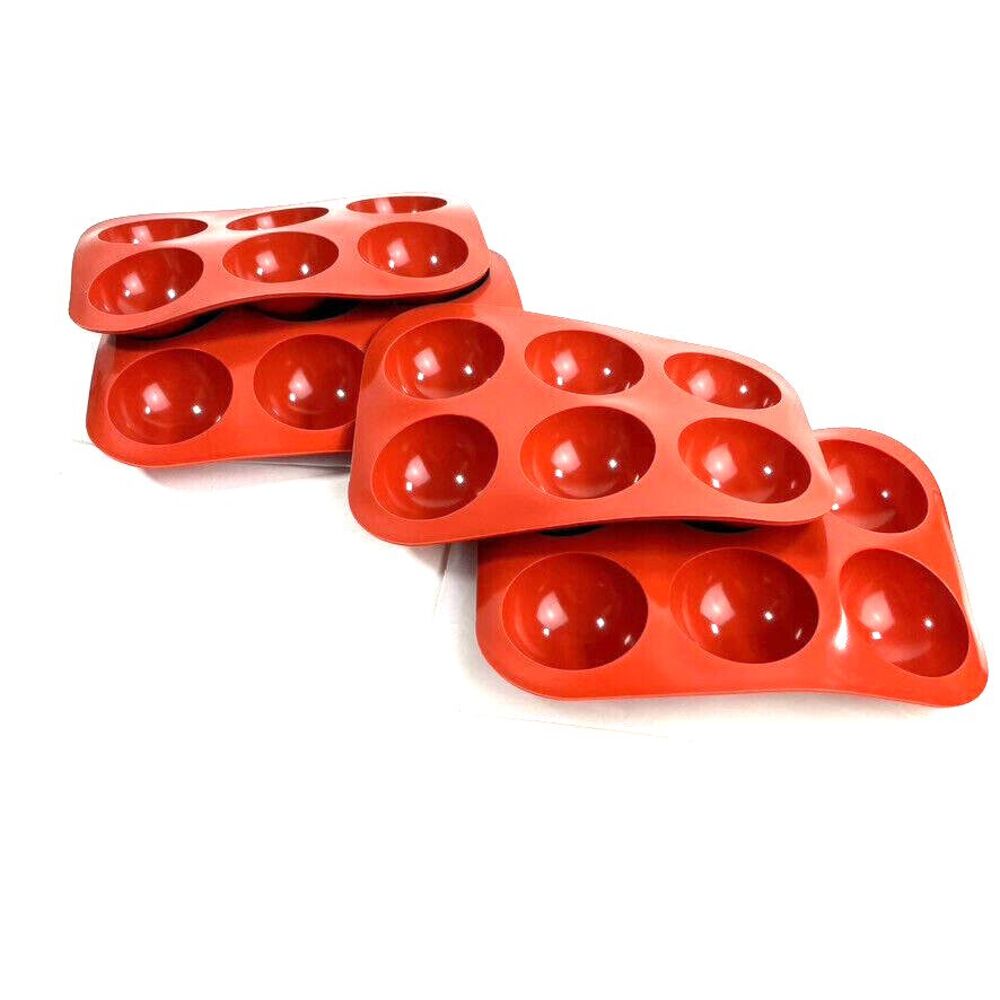 Silicone Baking Molds Semi-Sphere Round Mold 6 Holes Chocolate Bomb Candy 2-Pack
